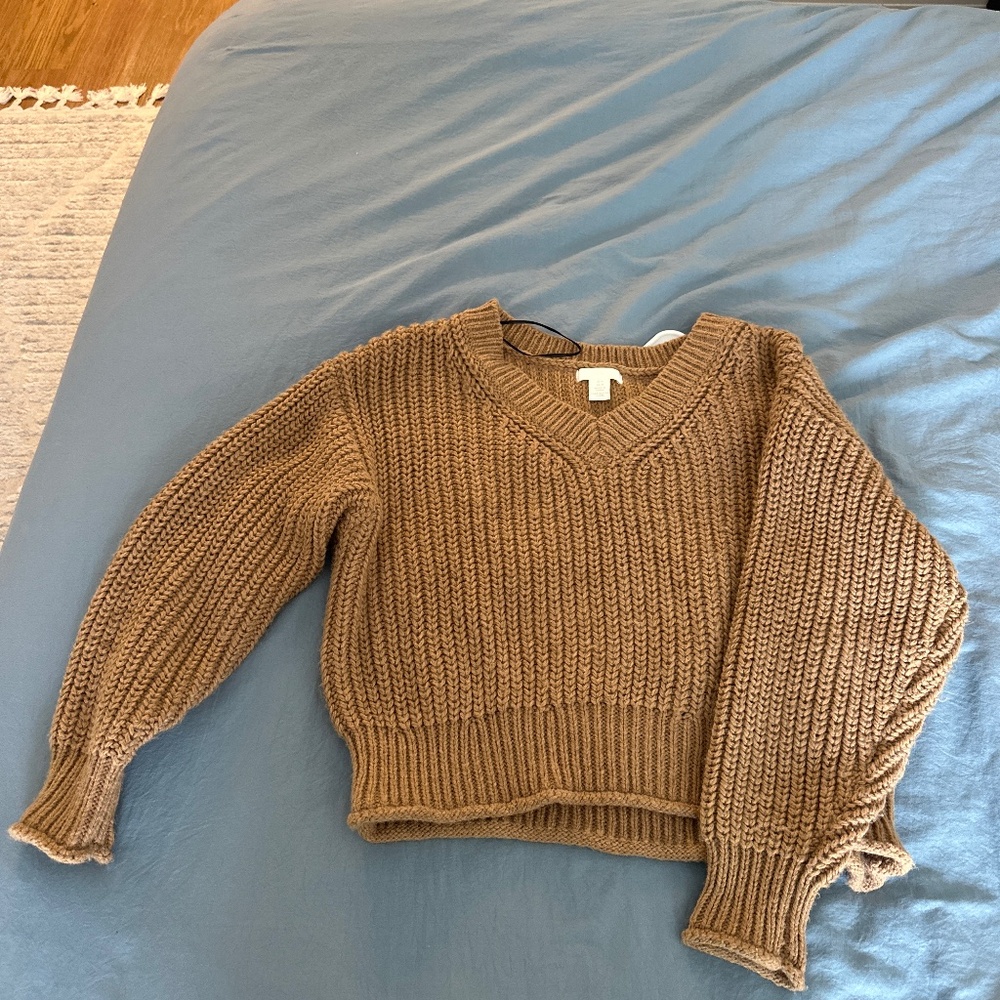 Cropped Knot Sweater